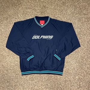Vintage Reebok Miami Dolphins Windbreaker Pullover